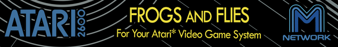 Frogs and Flies logo for Atari 2600
